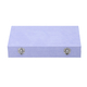 Portable Velvet Jewellery Box with Lock and Anti Tarnish Lining (Size:29x18x5Cm) - Lilac