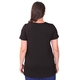 TAMSY Long Solid Coloured Tunic Top (Size S,8-10) - Black