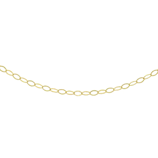 Hatton Garden Close Out 9K Yellow Gold Soldered Trace Chain (Size - 18)