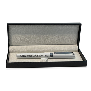 Personalised Engravable Azarine Snow Fountain Pen with Gift Box