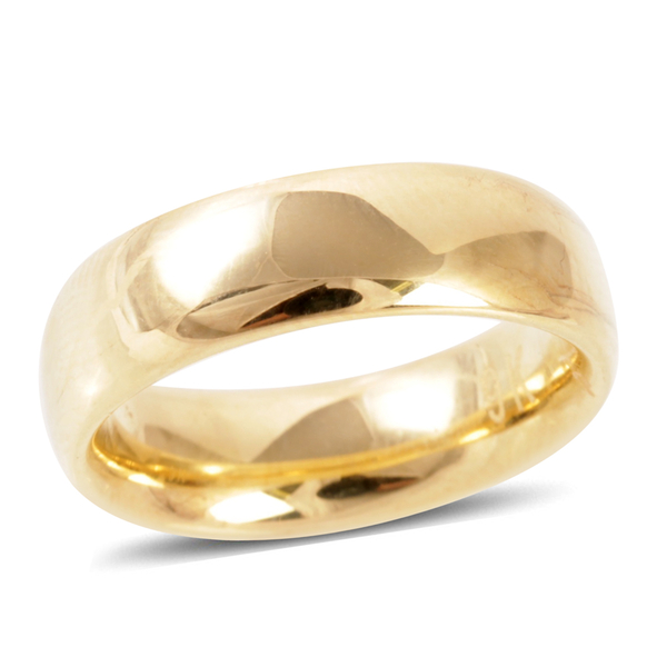 Limited Edition - Hand Polished Royal Bali Collection 9K Y Gold Heavy Band Ring.