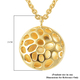 RACHEL GALLEY Disc Collection - Yellow Gold Overlay Sterling Silver Lattice Disc Locket Pendant with Chain (Size 20) with T - Bar Lock, Silver wt. 8.83 Gms
