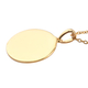 Yellow Gold Overlay Sterling Silver Pendant with Chain (Size 18) with Lobster Clasp, Silver Wt. 7.02 Gms