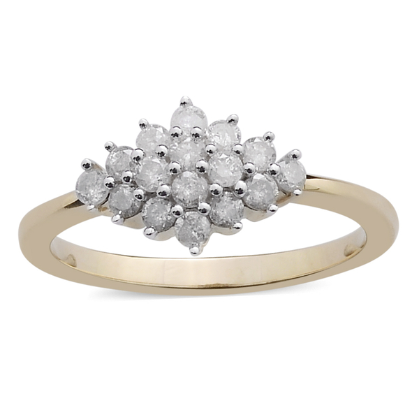 9K Y Gold SGL Certified Diamond (Rnd) (I3/ G-H) Ring 0.500 Ct.