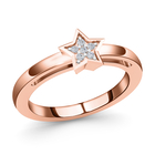 Diamond Ring (Size N) in Rose Gold Overlay Sterling Silver