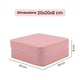 LUCYQ - Portable Large Jewellery Box with Zipper Closure (Size 20x20x8 Cm) - Pink & White