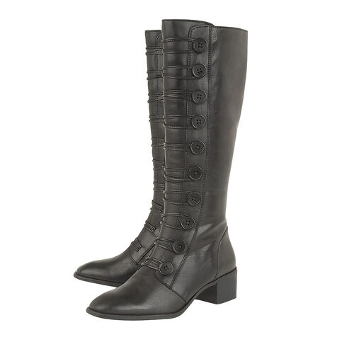 Lotus Leather Spindle Knee High Boots (Size 3) - M3570217 - TJC
