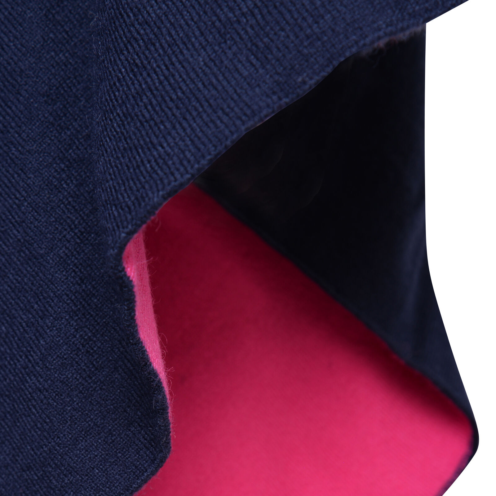 Kris Ana Contrast Navy and Fuschia Poncho (60x75cm)