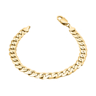 9K Yellow Gold Curb Bracelet (Size - 8) with Lobster Clasp, Gold Wt. 13.30 Gms