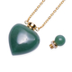 Green Aventurine Necklace (Size - 22) in Yellow Gold Tone 90.00 Ct