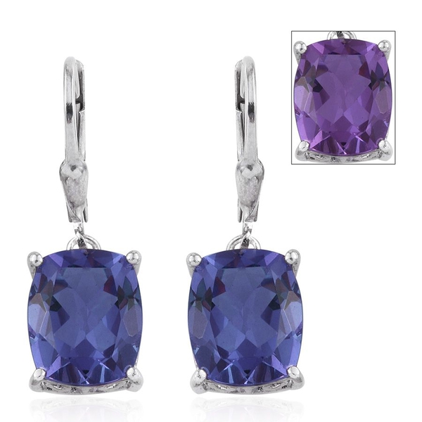 Lavender Alexite (Cush) Lever Back Earrings in Platinum Overlay Sterling Silver 7.500 Ct.