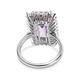 Anahi Ametrine and Natural Cambodian Zircon Ring in Platinum Overlay Sterling Silver 7.12 Ct.