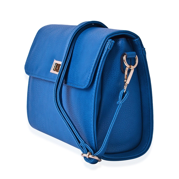 Marylebone Classic Deep Turquoise Colour Crossbody Bag with Adjustable and Removable Strap (Size 27x20x9 Cm)