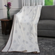 Super Find - 100% Cotton Reversible Hand Block Floral Motifs Printed Muslin Dohar Summer Blanket (Size 200x200cm) - Off White & Brown