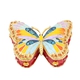 Austrian Crystal, Enameled Butterfly Trinket Jewelry Box in Dualtone (3 in)