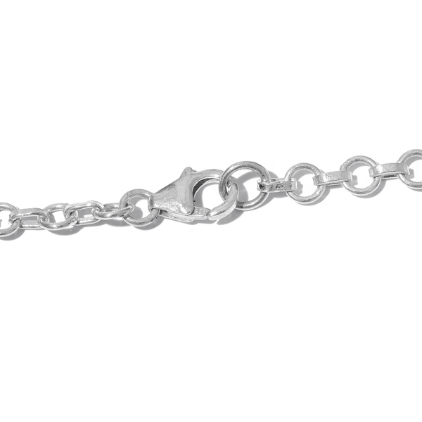 Australian Boulder Opal Rock Necklace (Size 18) in Sterling Silver 566.500 Ct. Silver wt. 73.65 Gms.