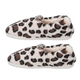 Leopard Pattern Faux Fur Slippers (Size 3- 4) - White