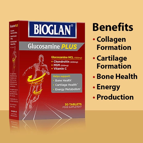 Bioglan: Glucosamine HCL Plus Vit C 30s (1325 MG)