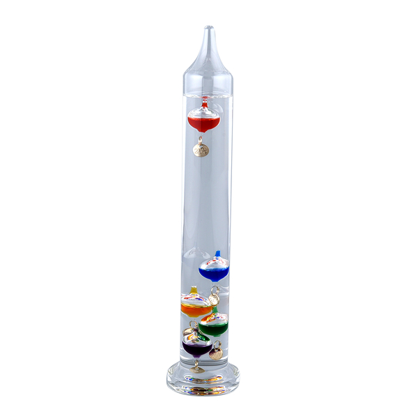 Galileo Thermometer with Floating Balls (28x5 CM) - Multi Colour
