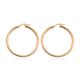 9K Yellow Gold Hoop Earrings (With Clasp) 4.35 Grams