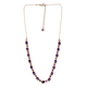 Amethyst Necklace (Size - 18 With 2 Inch Extender) in 14K Gold Overlay Sterling Silver, Silver Wt 12.90 Gms