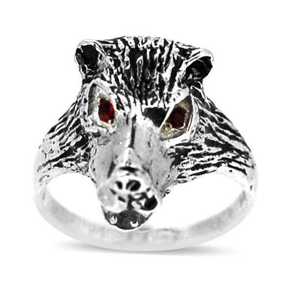 AAA Red Austrian Crystal (Rnd) Ring in Sterling Silver
