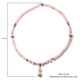Rose Quartz Beads Necklace (Size - 24) with Magnetic Lock in Silver Tone 304.50 Ct.