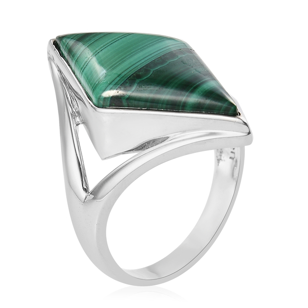 Sajen Silver Gem Vitality Collection - Malachite Ring in Sterling Silver 8.00 Ct.