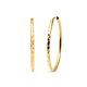 One Time Close Out Deal- Italian Made - 9K Yellow Gold Hoop Earrings