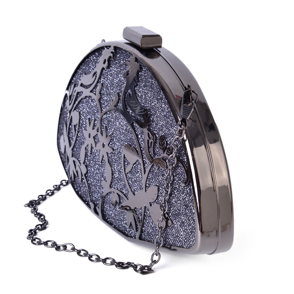 Limited Collection Luxe Twinkling Birds Clutch with Chain Strap