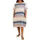 SUGARCRISP 100% Striped Dress with Pockets in Pink and Blue (Size up to 18)