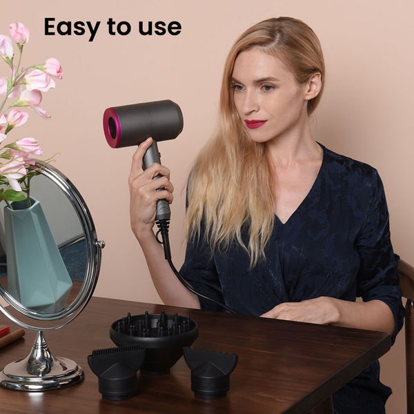 BEAUTECH Professional Hair Dryer in Grey (With 3 Attachments)