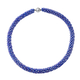Blue AB Colour Beads Necklace (Size - 20) with Magnetic Lock in Stainless Steel