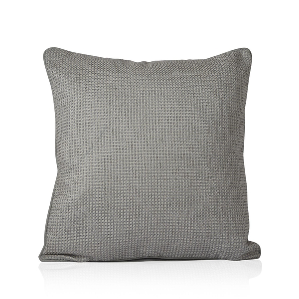 Dotted Pattern Grey Colour Cushion (Size 43x43 Cm)