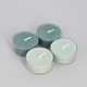 Close Out Deal Fruit Temptation Fragrance Candle Cup with 4 Small Candle - Green