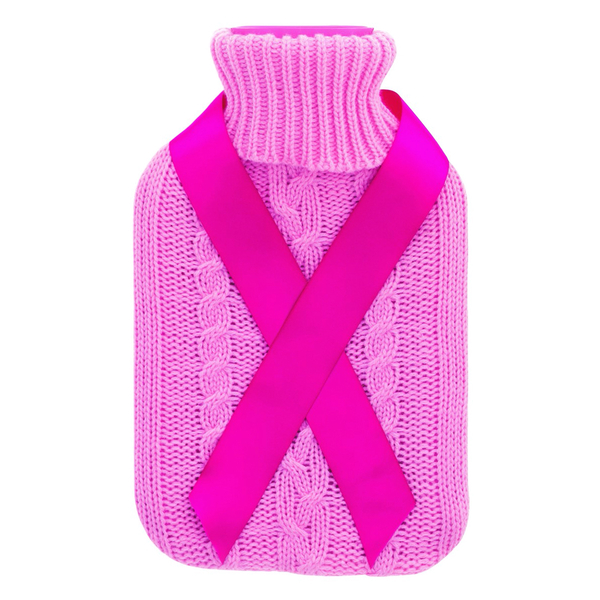 Pink Ribbon Hot Water Bottle (Capacity 2 Litre)