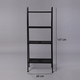 Four Tier Multifunctional Ladder-Shaped Storage Shelf (Size 60x35x147 cm) - Black