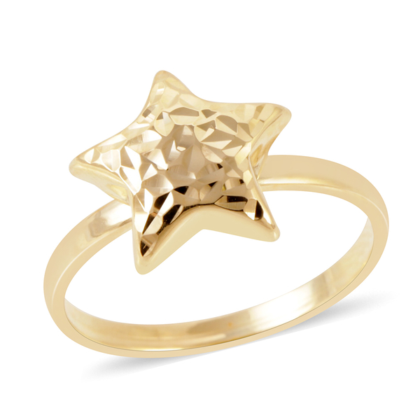 JCK Vegas Collection 9K Yellow Gold Star Ring