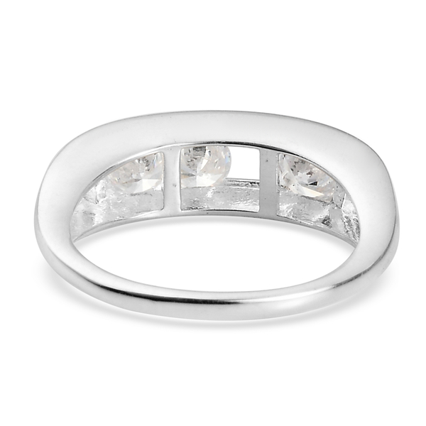 Simulated Diamond Ring in Sterling Silver