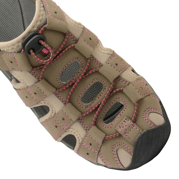 Gola Shingle 3 Closed Toe Sandal (Size 7) - Taupe and Hot Pink