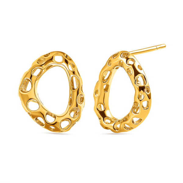 RACHEL GALLEY Versa Collection - 18K Vermeil Yellow Gold Overlay Sterling Silver Stud Earrings (With