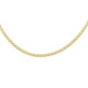 Hatton Garden Close Out- 9K Yellow Gold Diamond Cut Bismark Necklace (Size -20) with Lobster Clasp, 