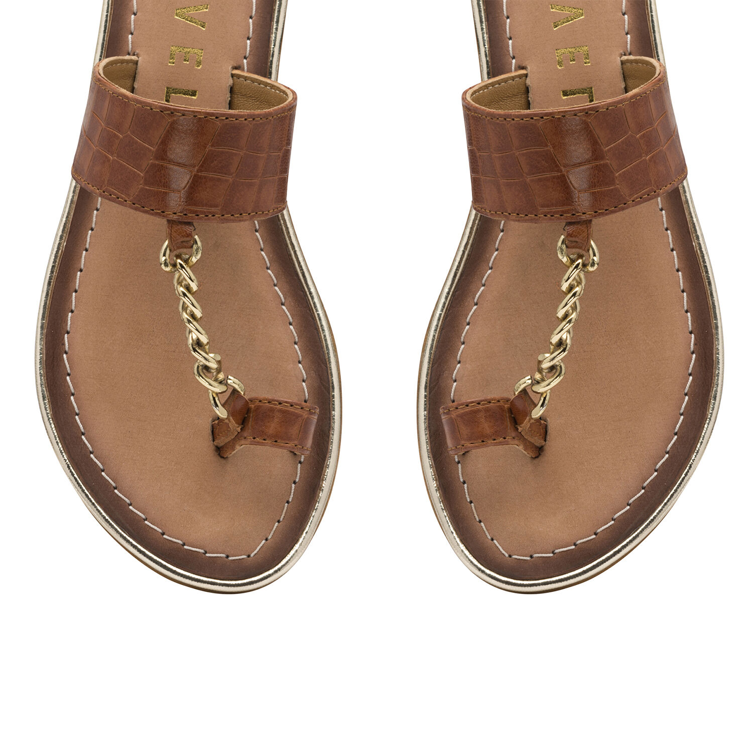 Ravel Taree Leather Mule Sandals (Size 7) - Tan