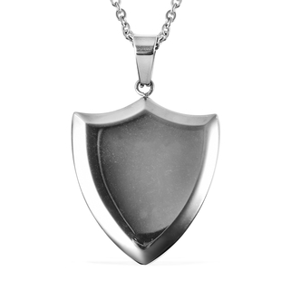 Engraved Pendant with Chain (Size 24) in Stainless Steel
