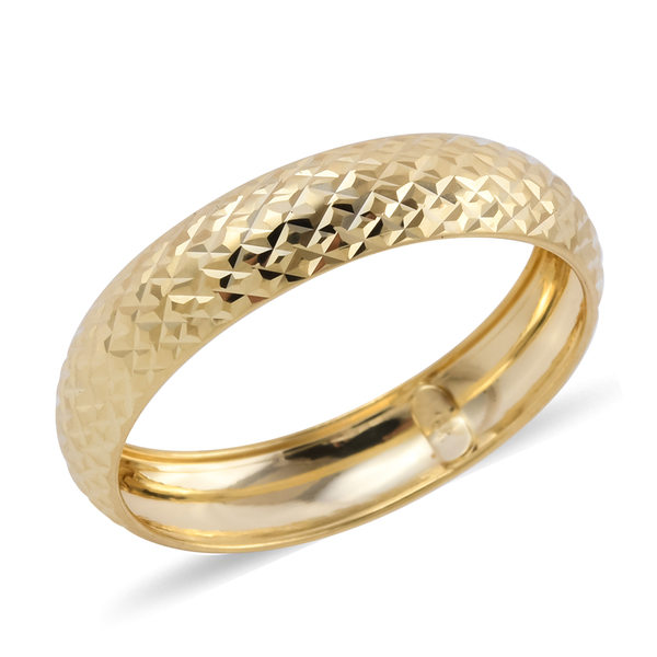 ILIANA 18K Yellow Gold Diamond Cut Band Ring