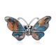 Santa Fe Collection - Spiny Turquoise Butterfly Ring in Sterling Silver