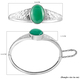 Green Onyx Bangle (Size 7.5) in Stainless Steel 23.34 Ct.