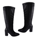 Ravel Lumsden Knee-High Leather Boots (Size 3) - Black