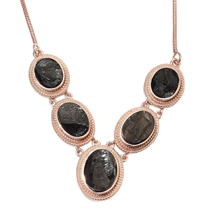 10 Carat Shungite Collar Necklace Copper with Magnet 18 Inch