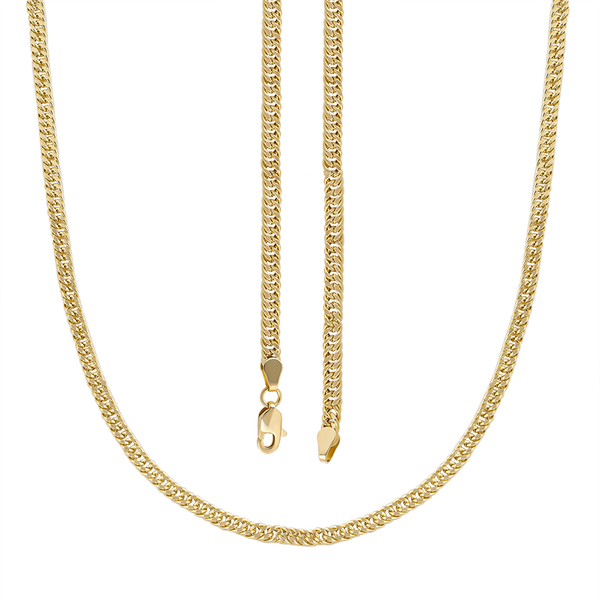 Hatton Garden Close Out Deal- 9K Yellow Gold Curb Necklace (Size - 20), Gold Wt. 5.80 Gms